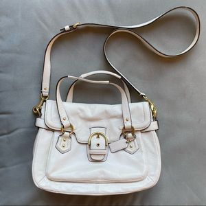 COACH Campbell white/cream purse